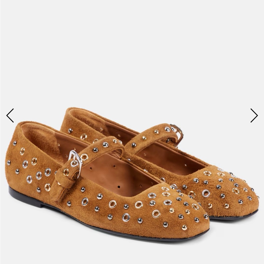 NWT Dorothee Schumacher Wild Softness suede Mary Jane flats | 41